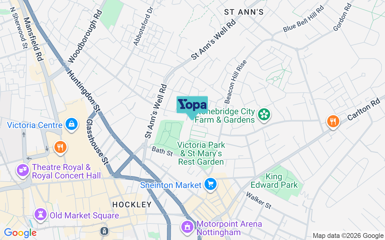 Map showing the location of NG3 1GW