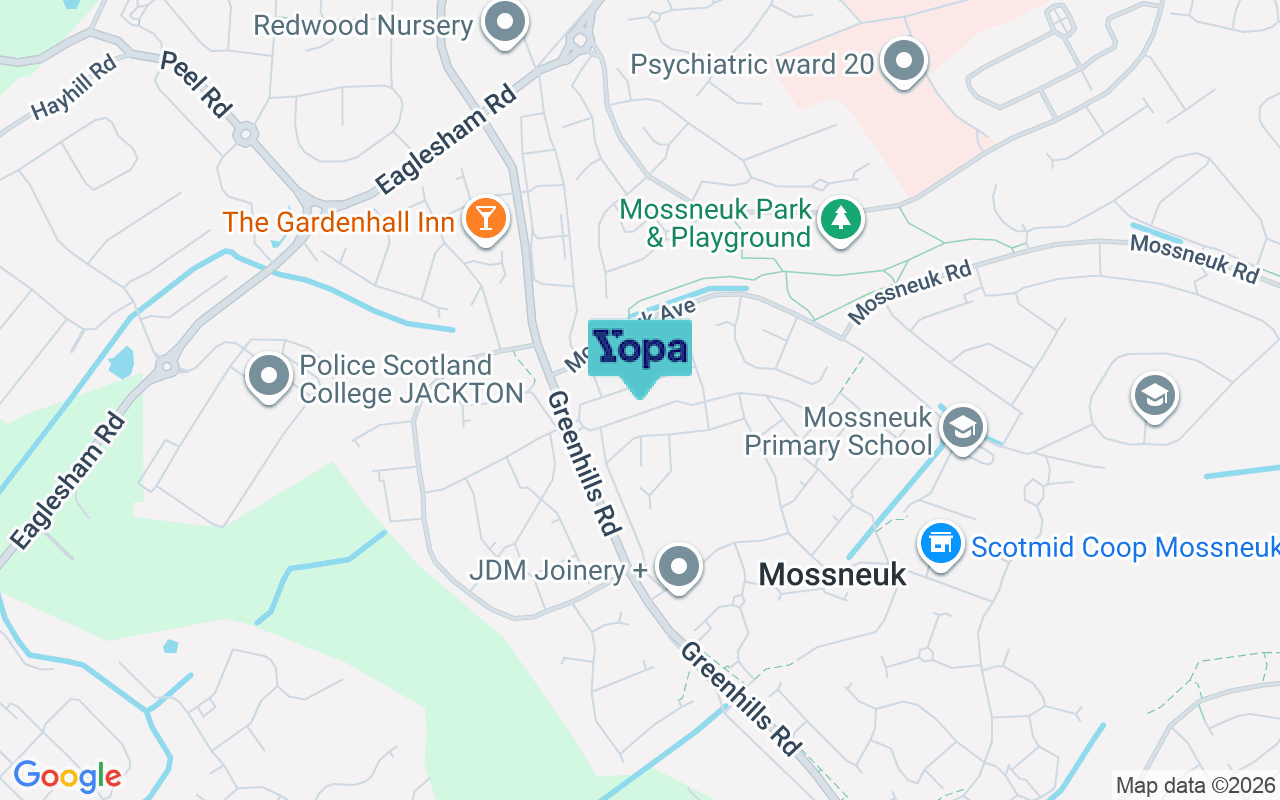 Map showing the location of G75 8XB