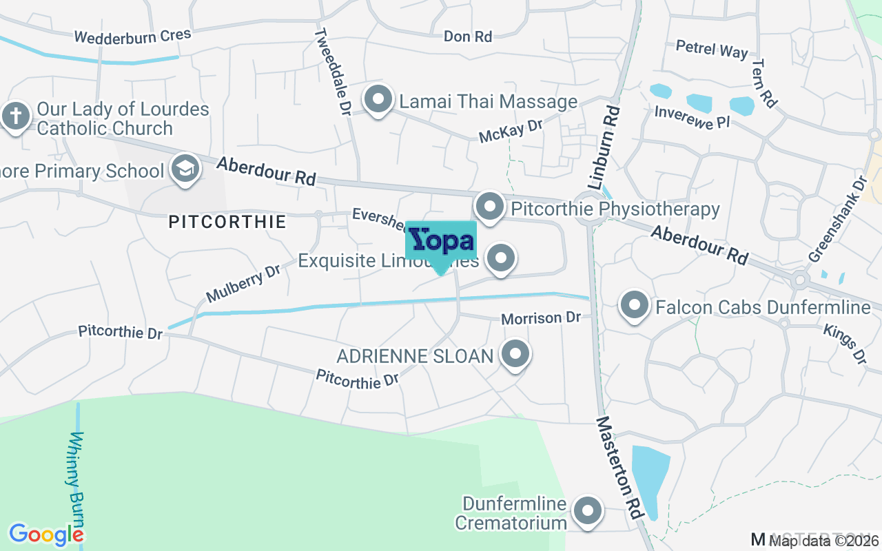 Map showing the location of KY11 8DL