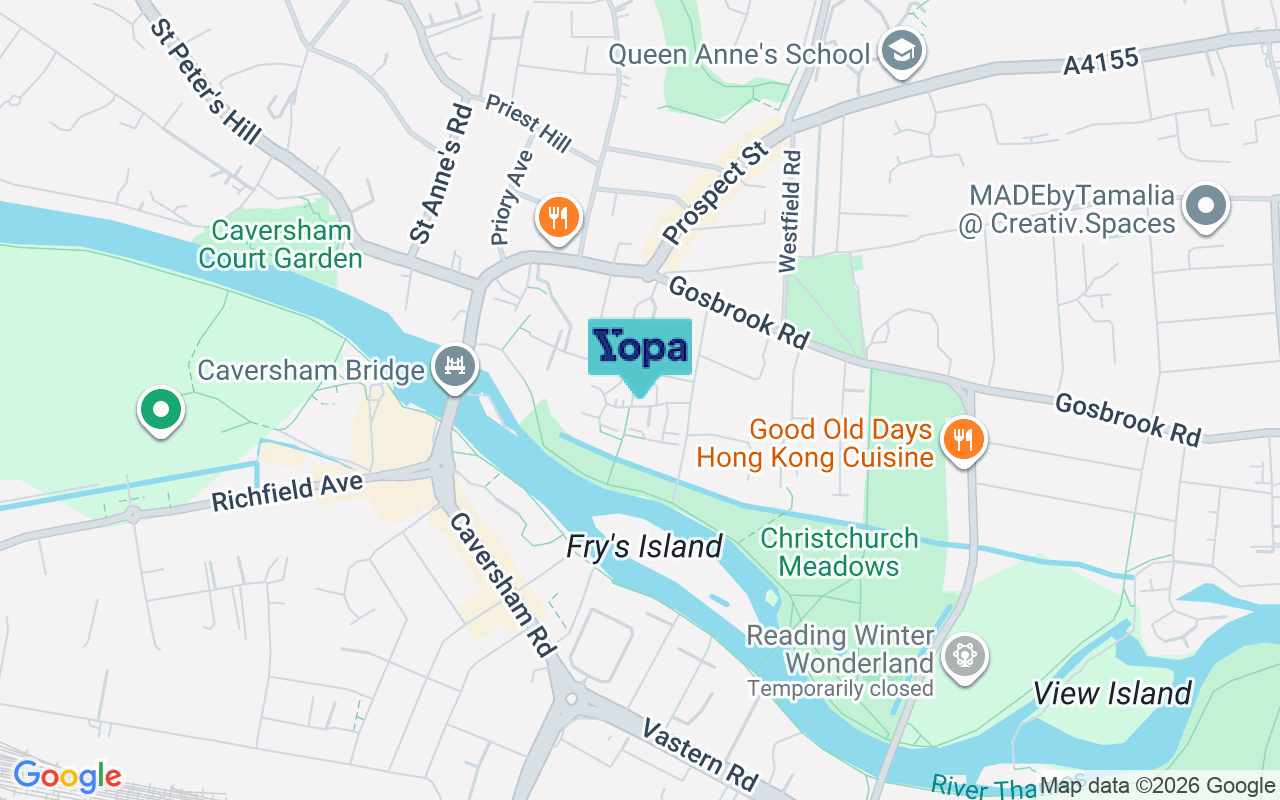 Map showing the location of RG4 8BD