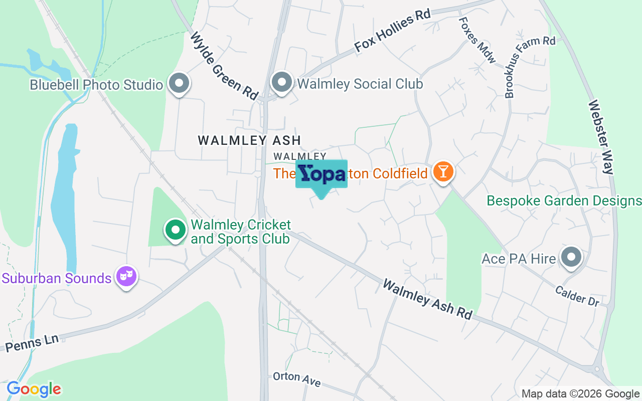 Map showing the location of B76 1GR