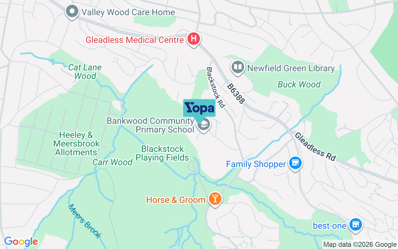 Map showing the location of S14 1LW