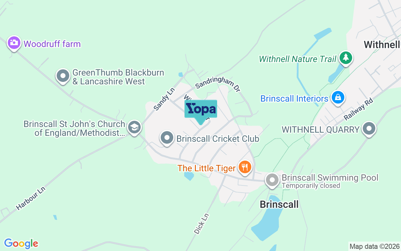 Map showing the location of PR6 8PX