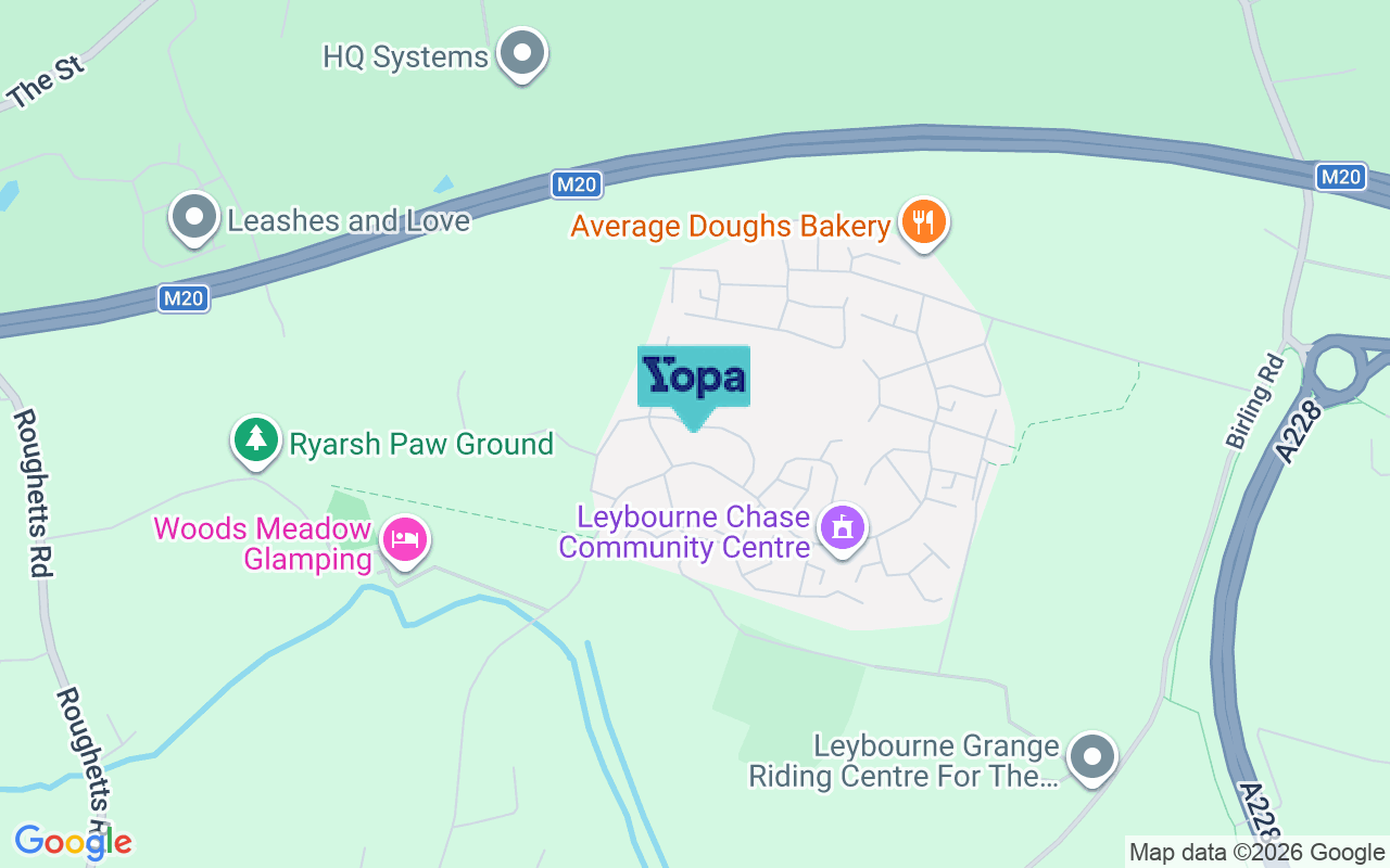 Map showing the location of ME19 5FB