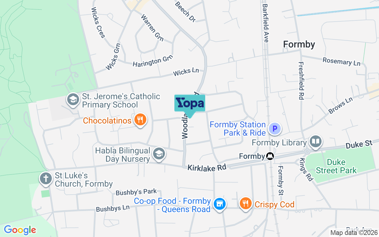 Map showing the location of L37 2JW