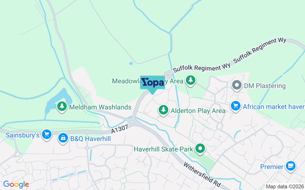 Map showing the location of CB9 7RD