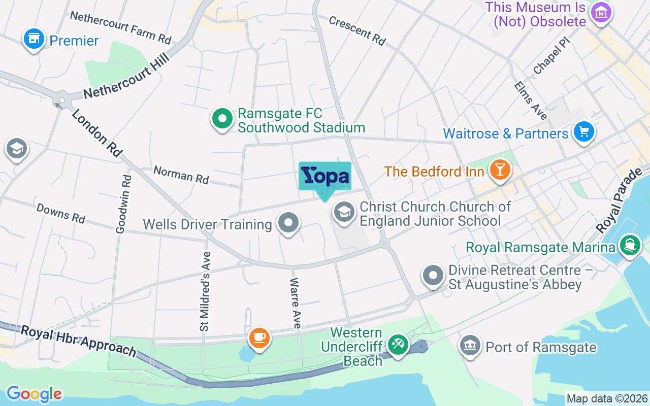 Map showing the location of CT11 0EQ