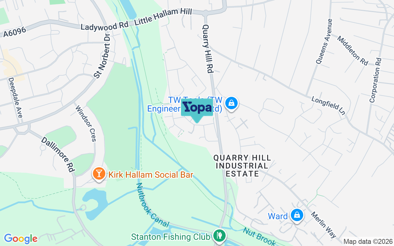 Map showing the location of DE7 4SE