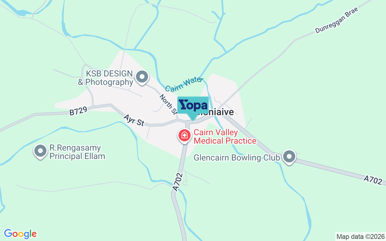 Map showing the location of DG3 4HN