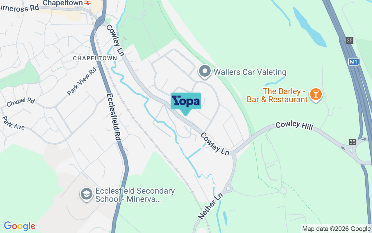 Map showing the location of S35 1SU