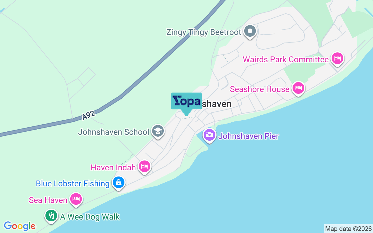 Map showing the location of DD10 0HA