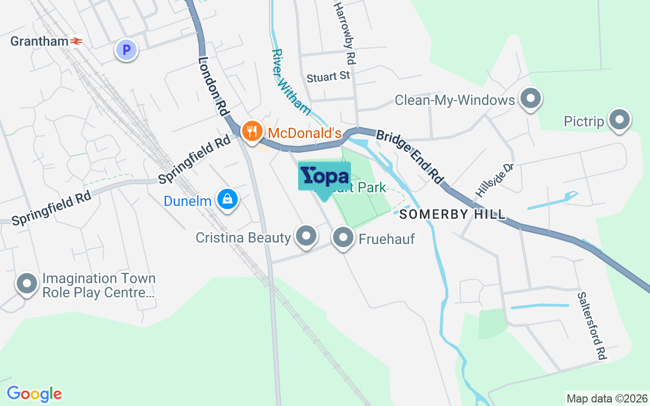 Map showing the location of NG31 6JB