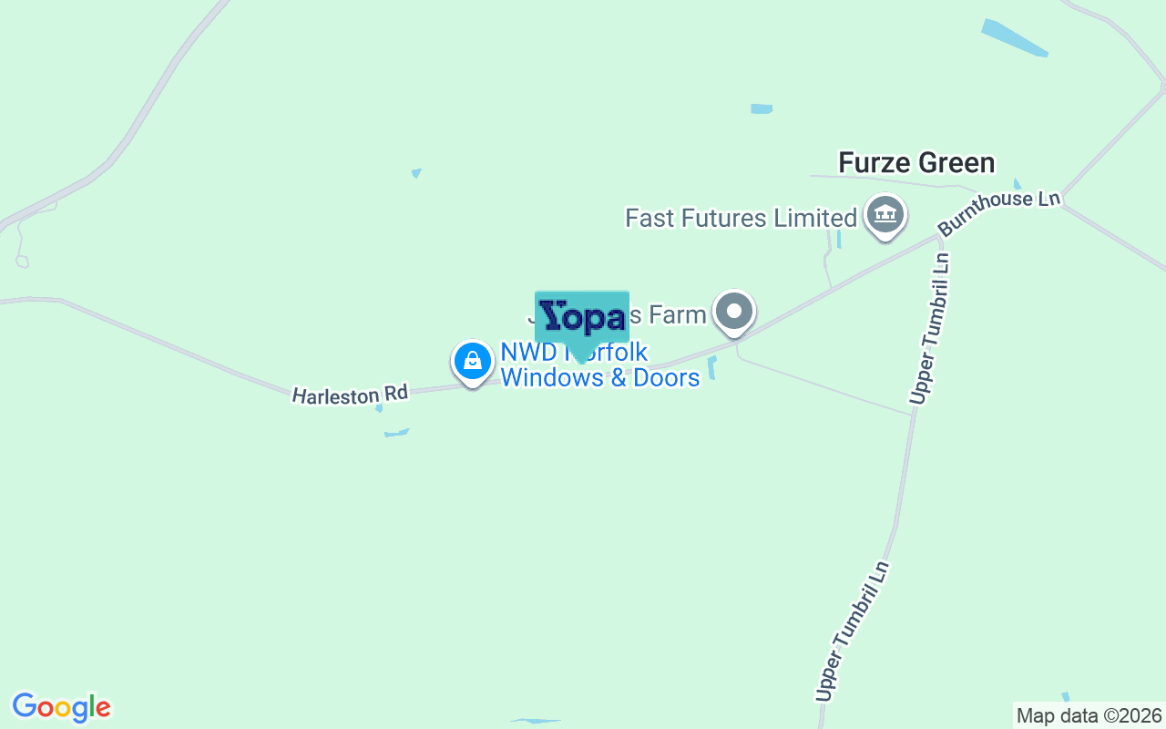 Map showing the location of IP21 4RT