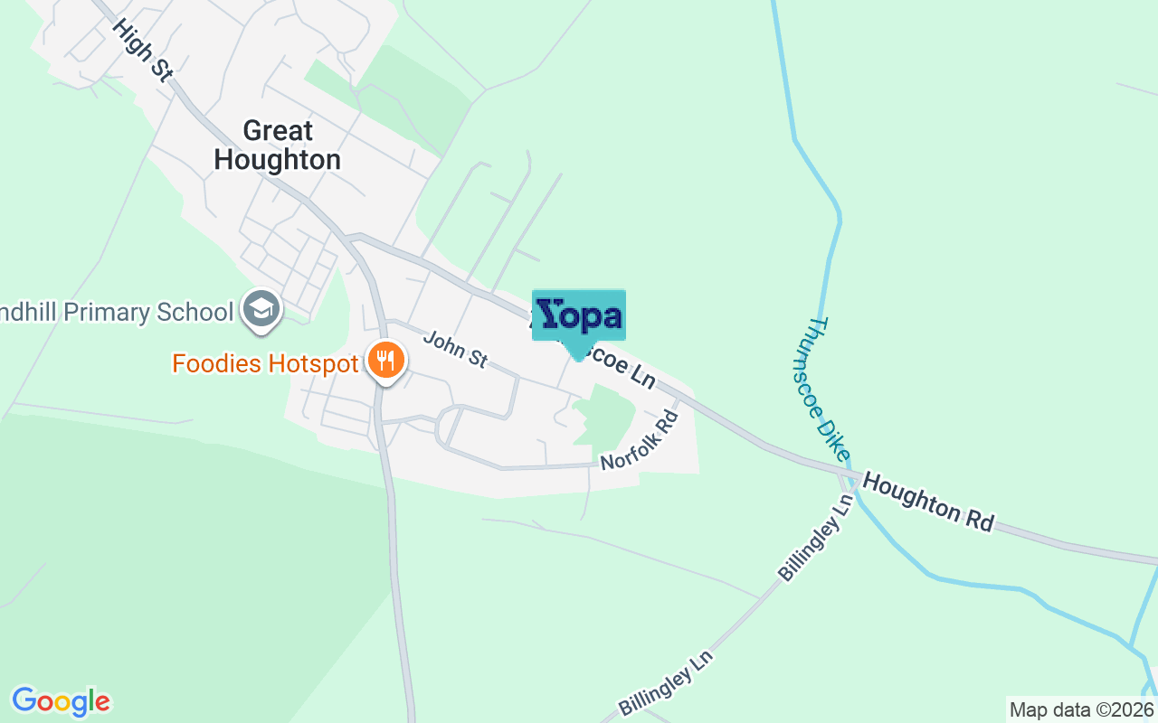 Map showing the location of S72 0DY