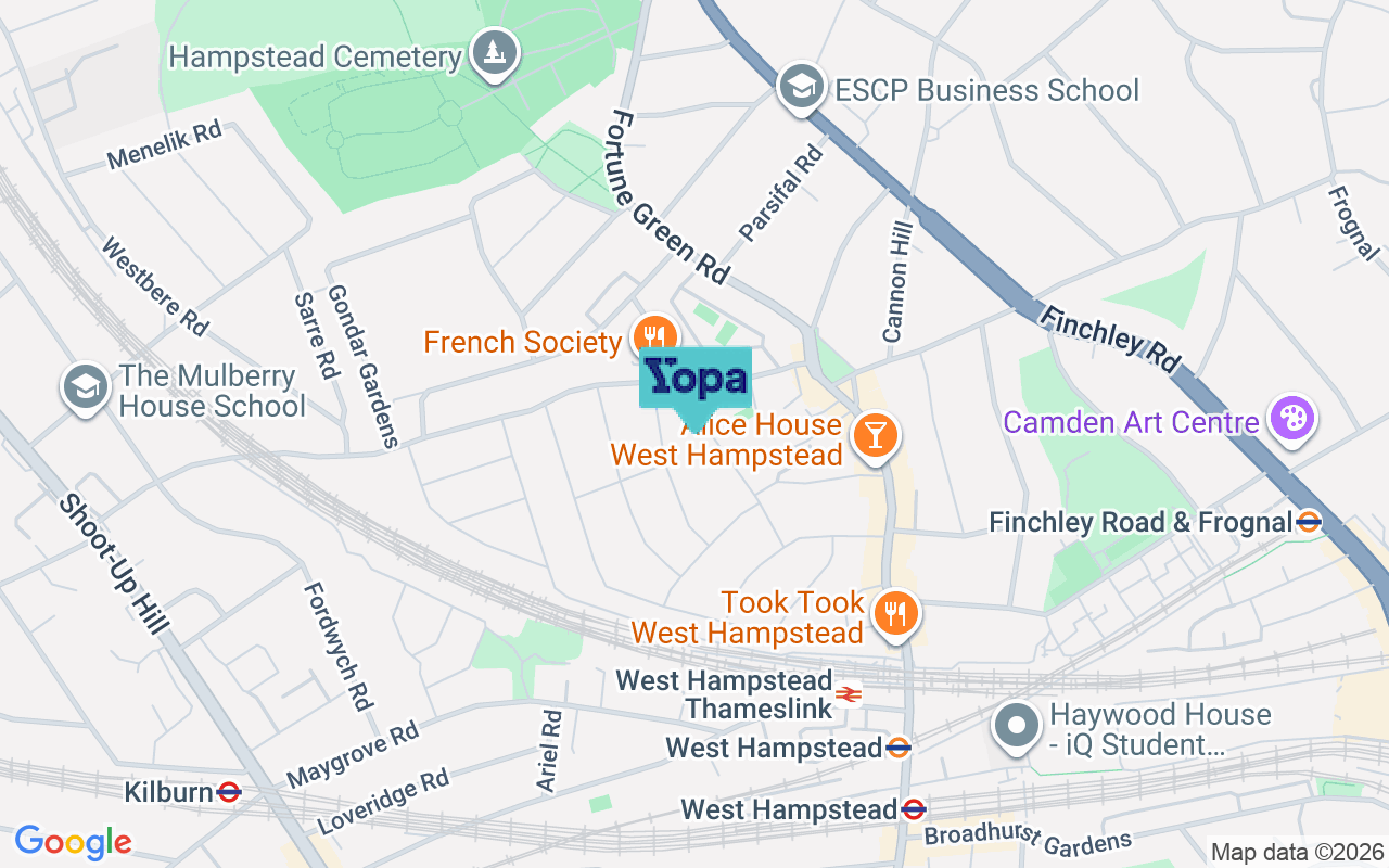 Map showing the location of NW6 1BL