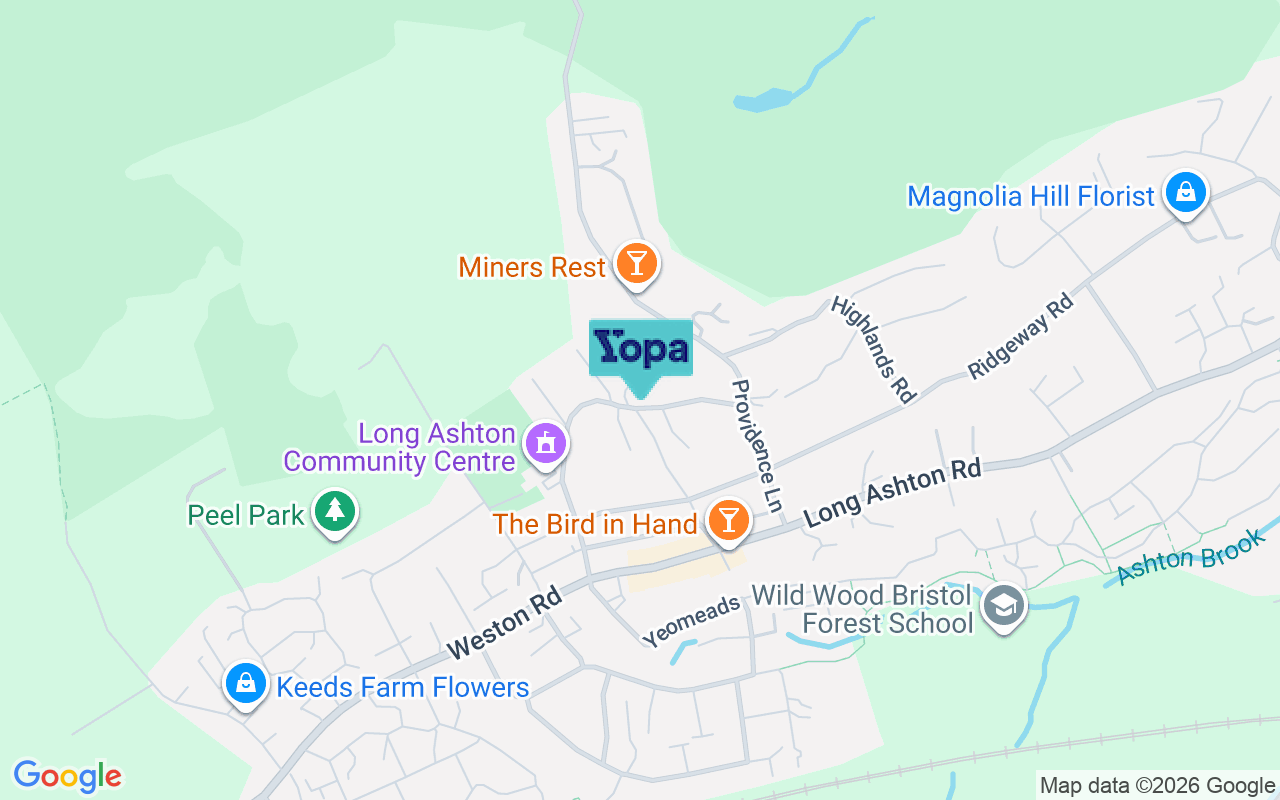 Map showing the location of BS41 9DP