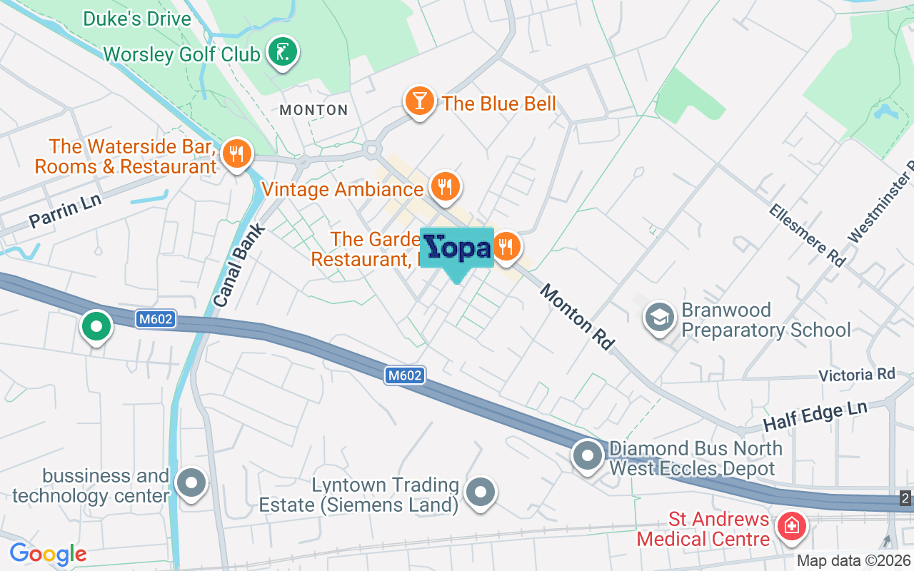 Map showing the location of M30 9PF