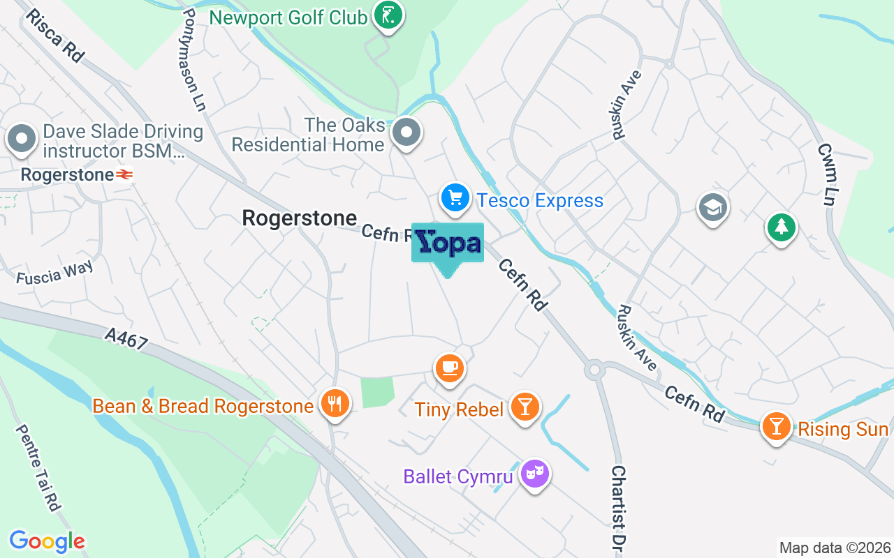Map showing the location of NP10 9FE