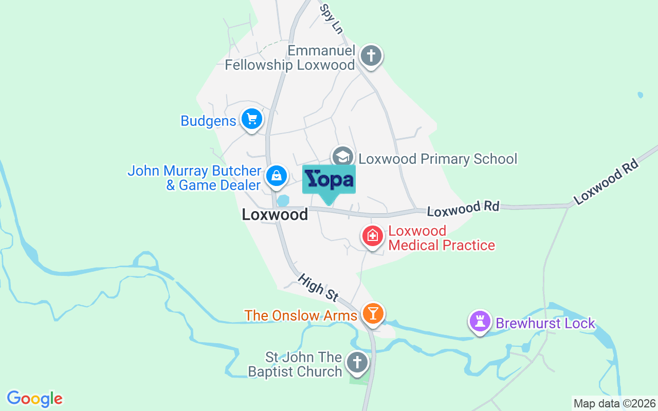 Map showing the location of RH14 0SN