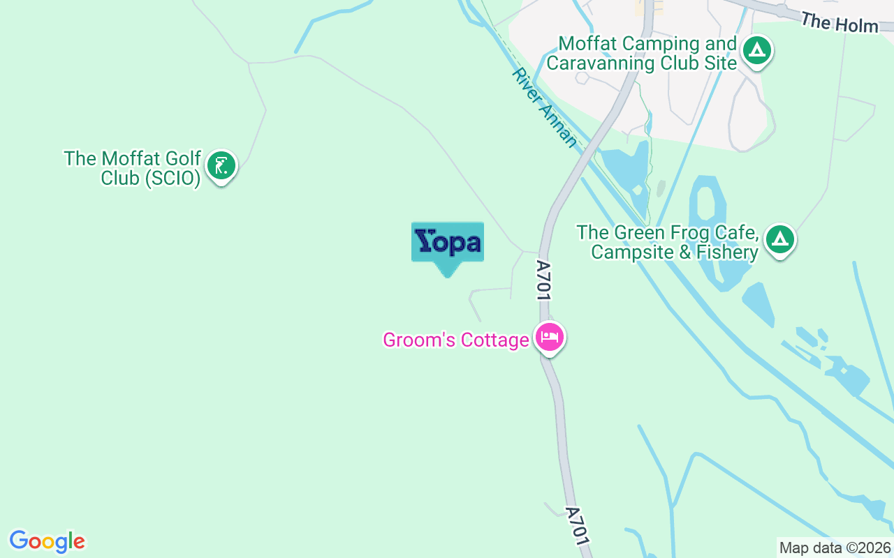 Map showing the location of DG10 9ST