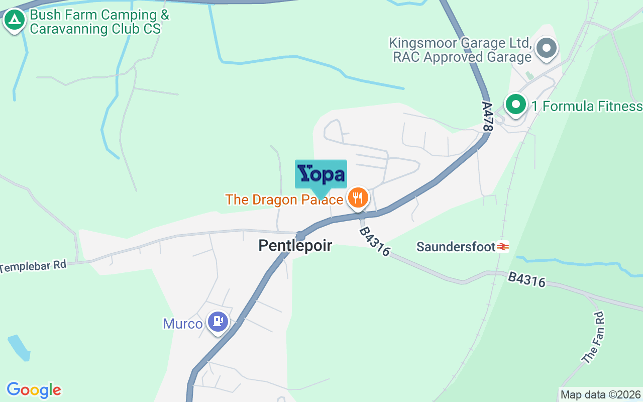 Map showing the location of SA69 9BW