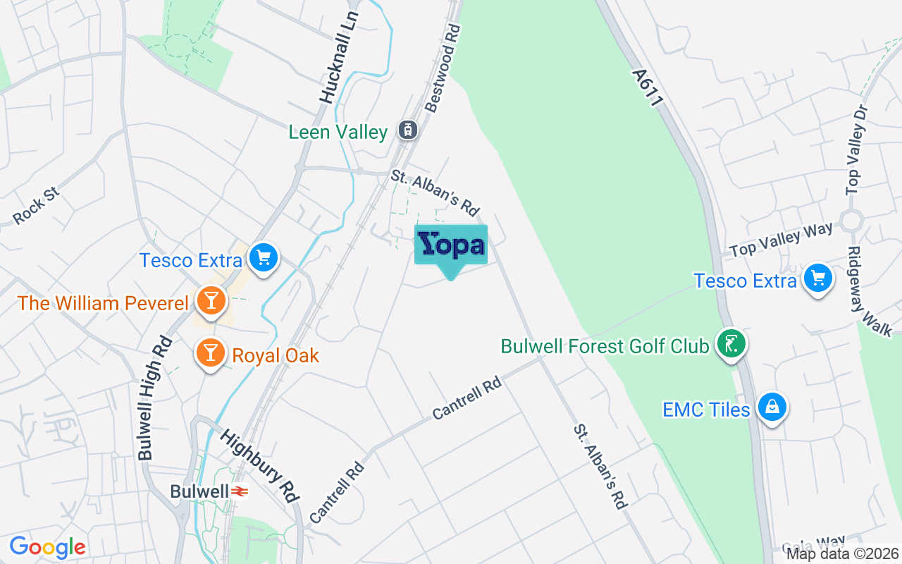 Map showing the location of NG6 9HF