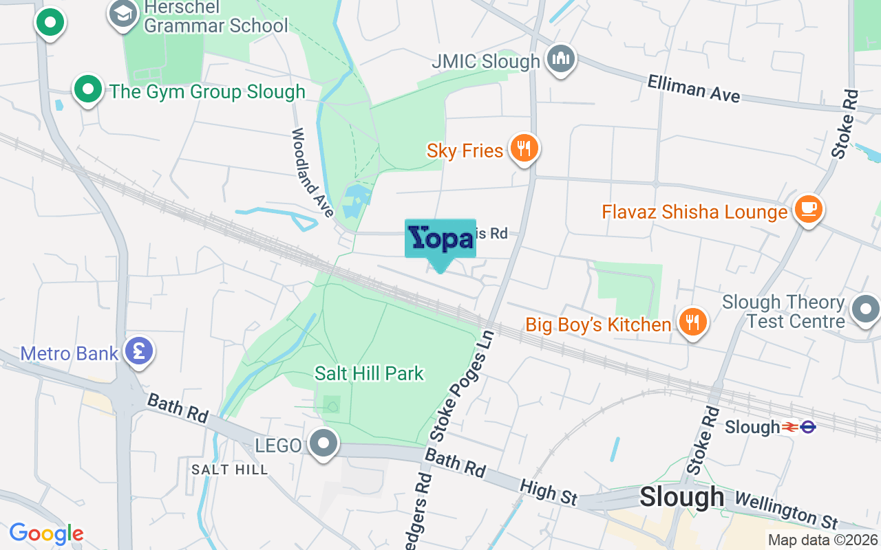 Map showing the location of SL1 3GF