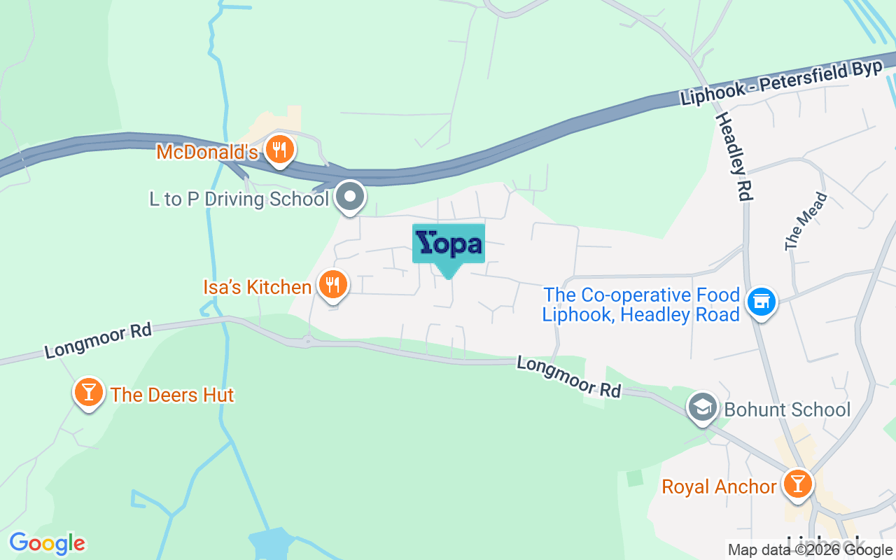 Map showing the location of GU30 7WL