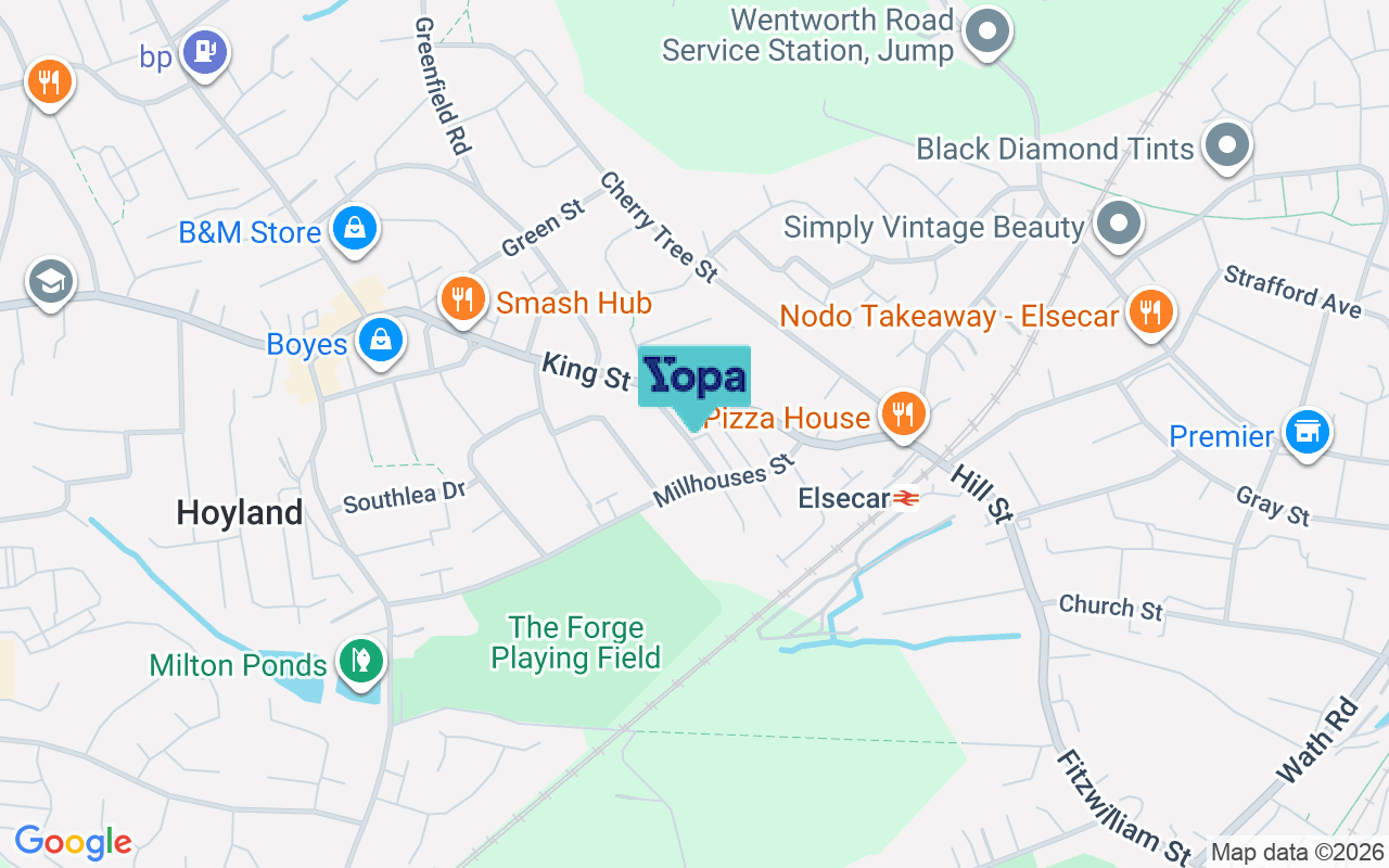 Map showing the location of S74 9LR