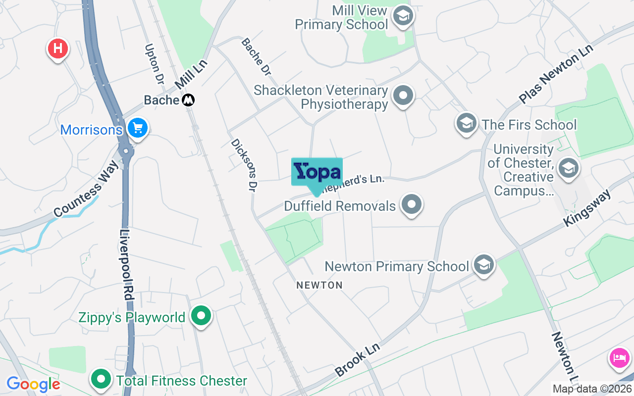 Map showing the location of CH2 2DH