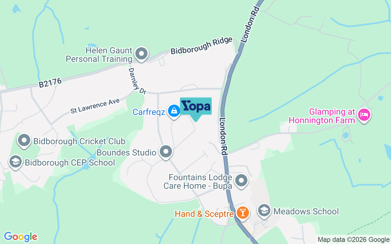 Map showing the location of TN4 0TR