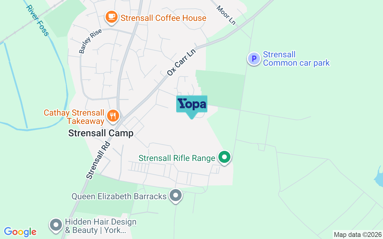 Map showing the location of YO32 5SP