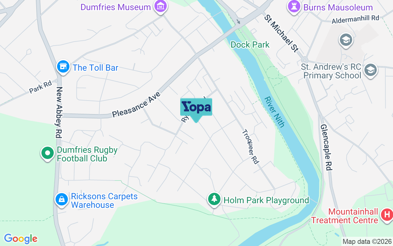 Map showing the location of DG2 7ET