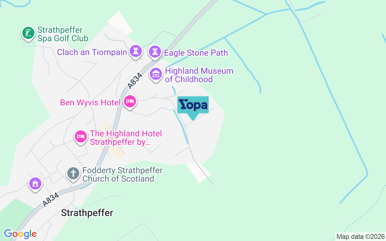 Map showing the location of IV14 9DS