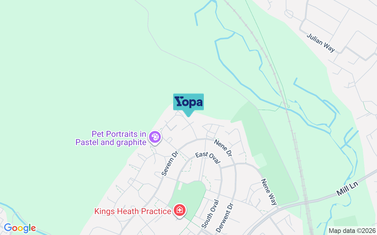 Map showing the location of NN5 7NW