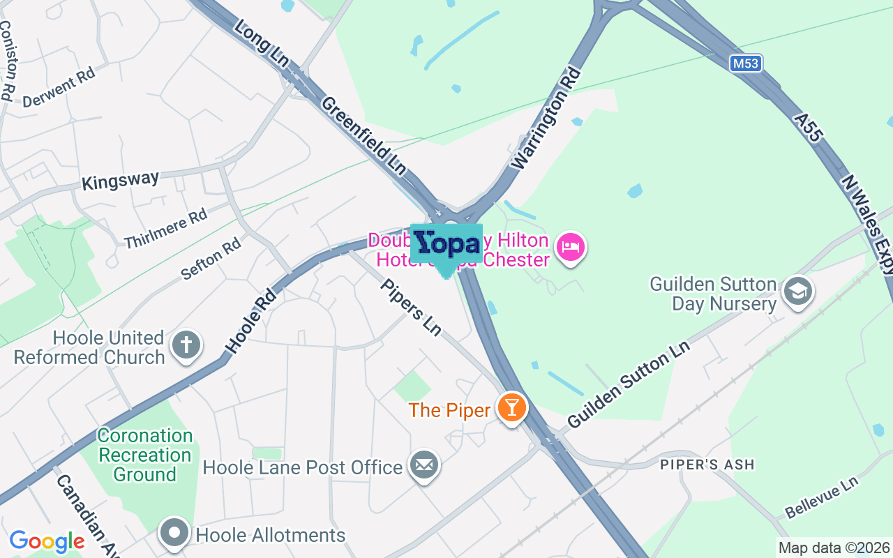 Map showing the location of CH2 3EZ