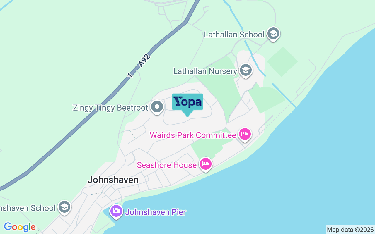 Map showing the location of DD10 0EF