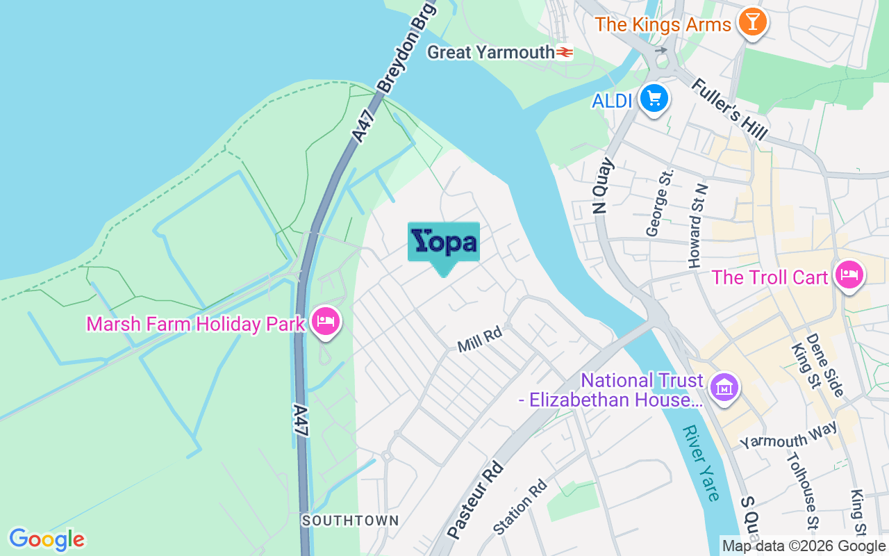 Map showing the location of NR31 0BT