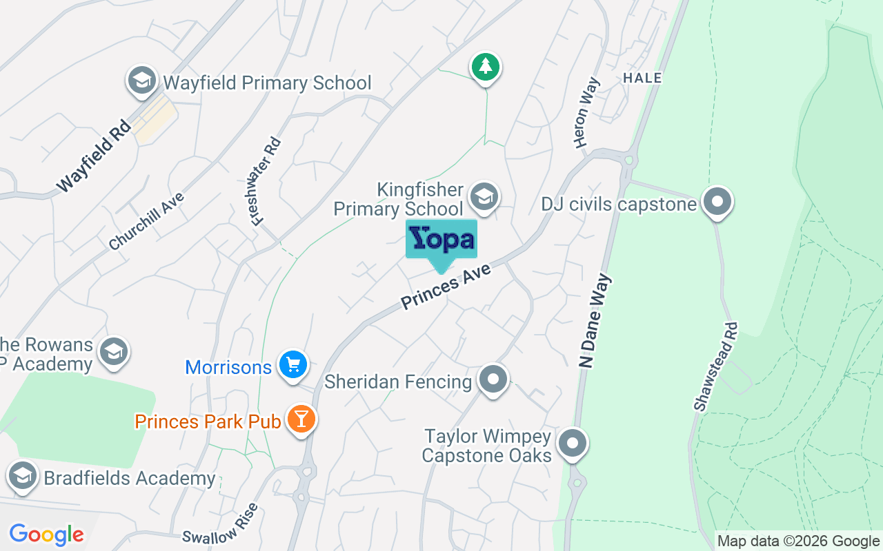 Map showing the location of ME5 7TG