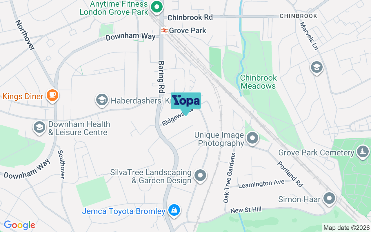 Map showing the location of BR1 5DQ