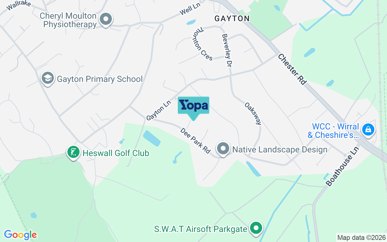 Map showing the location of CH60 3RB