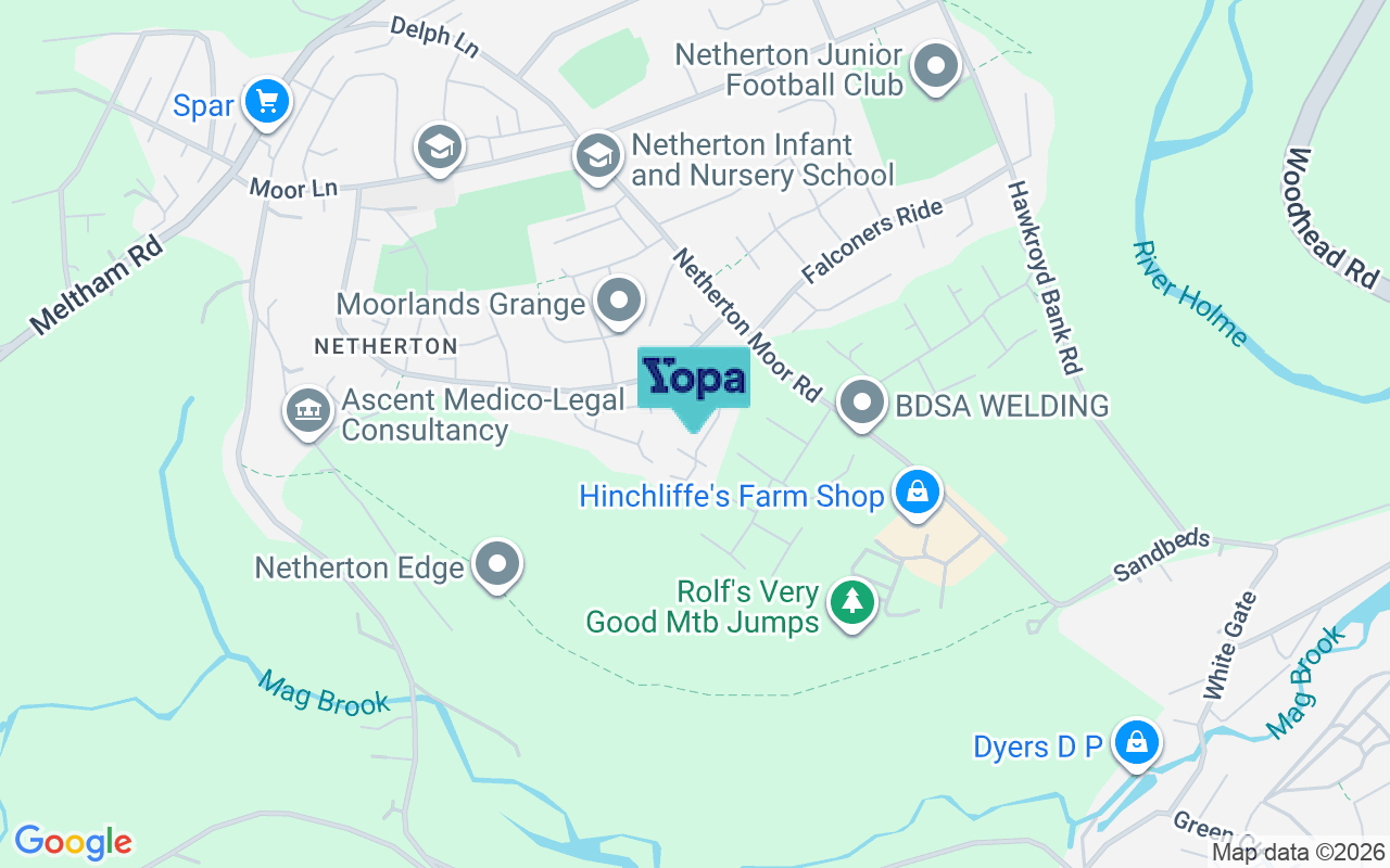 Map showing the location of HD4 7LW