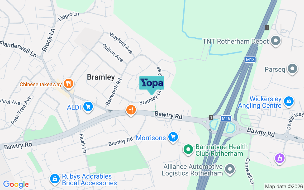 Map showing the location of S66 2UX