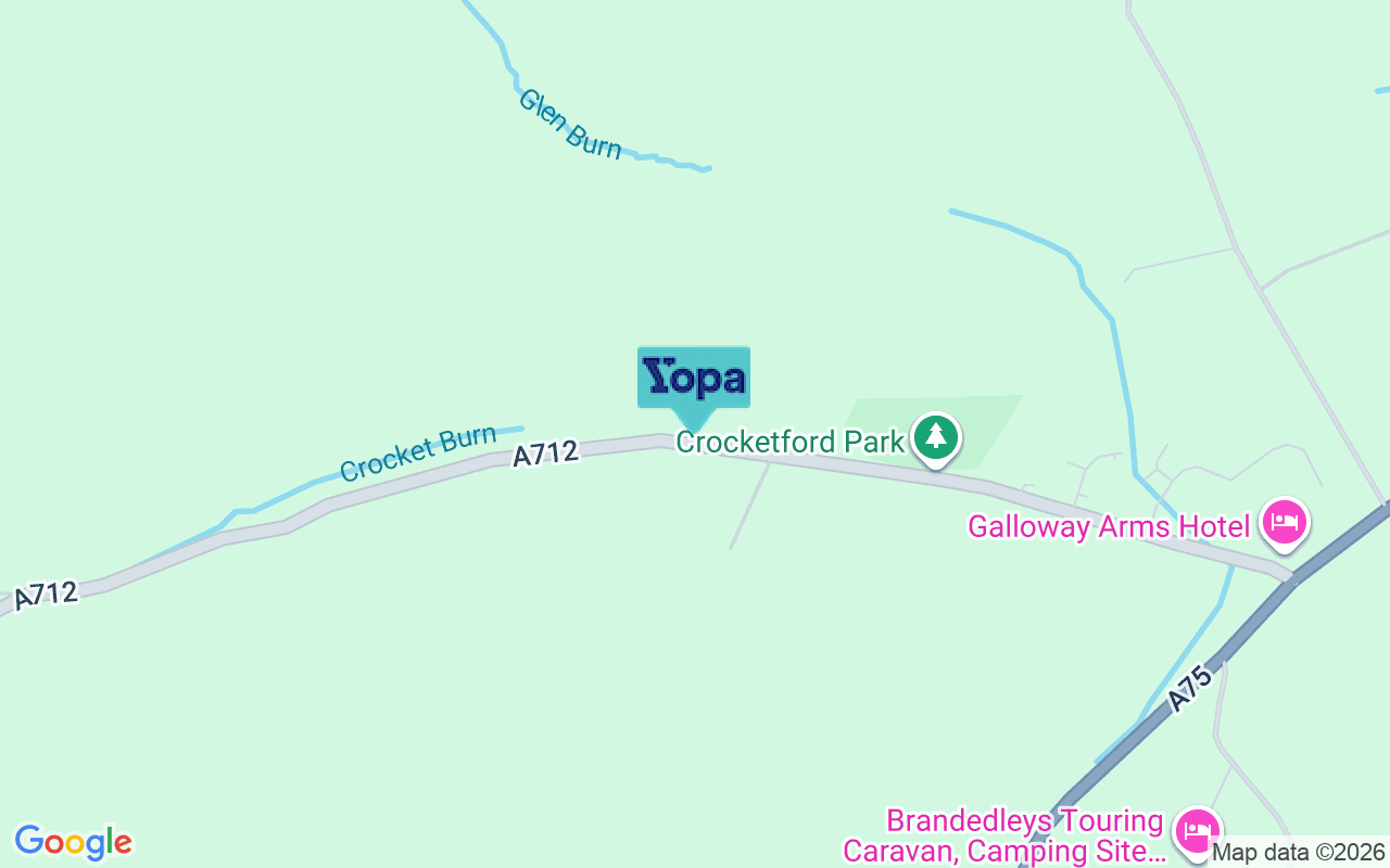 Map showing the location of DG2 8QQ