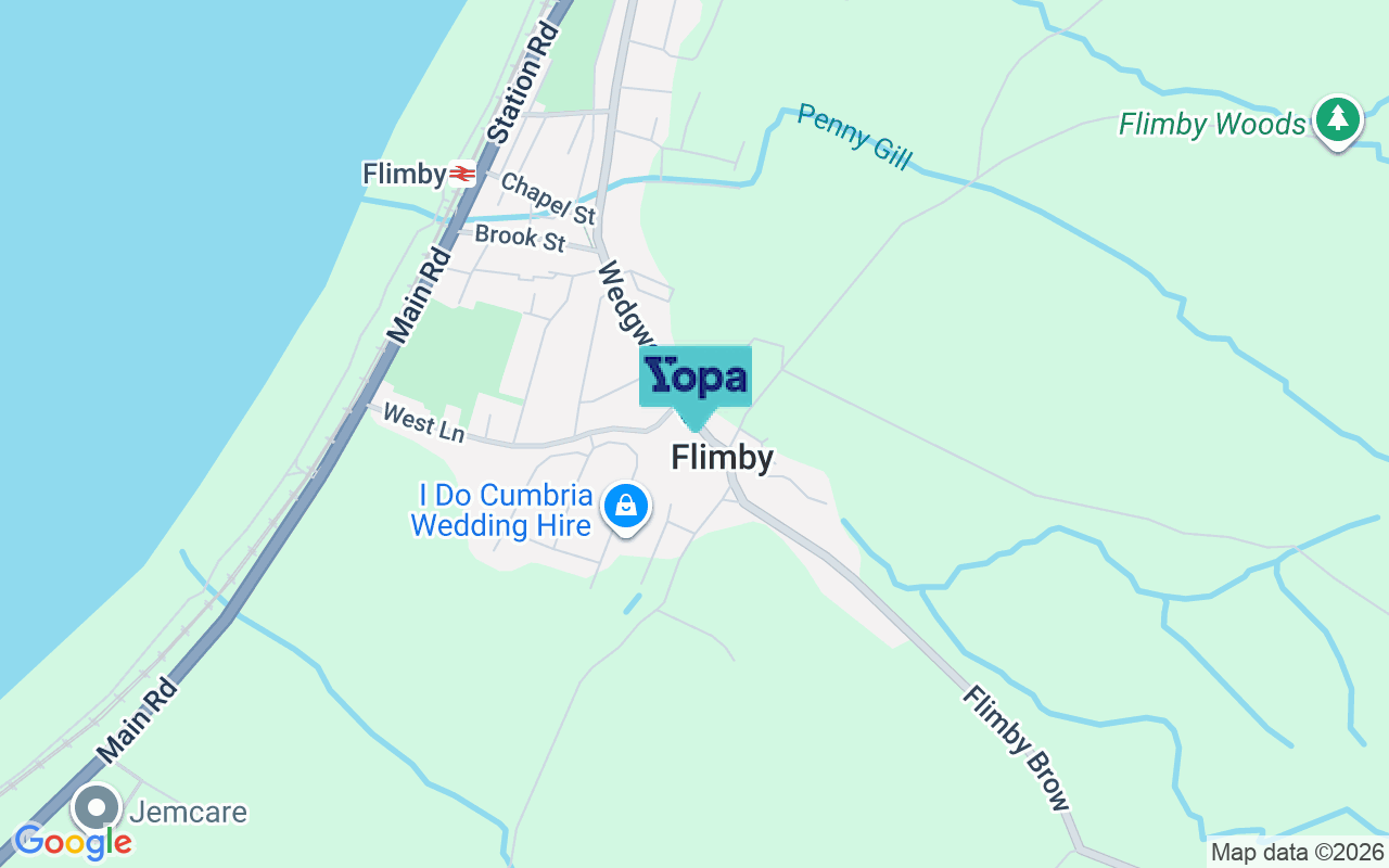 Map showing the location of CA15 8QX