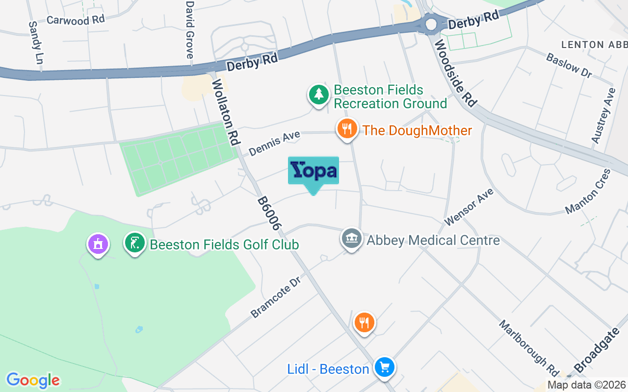 Map showing the location of NG9 2PU