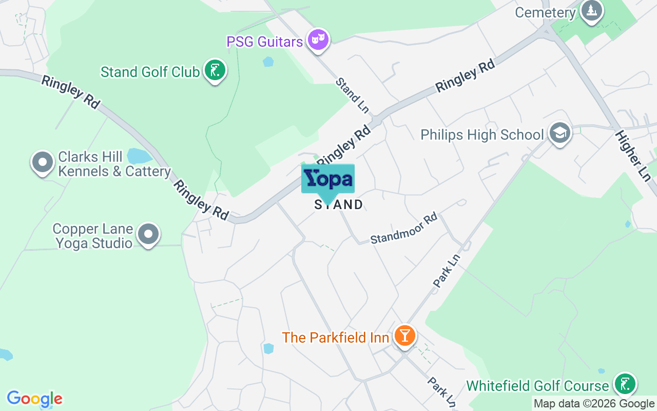 Map showing the location of M45 7LP