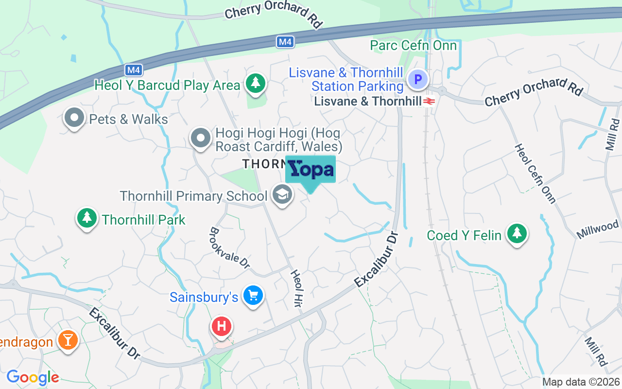 Map showing the location of CF14 9ER