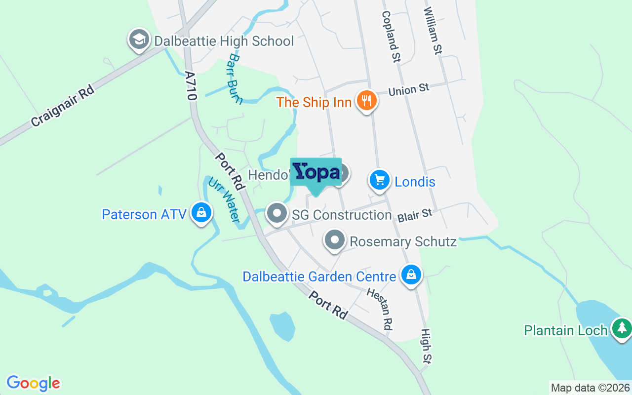 Map showing the location of DG5 4DD