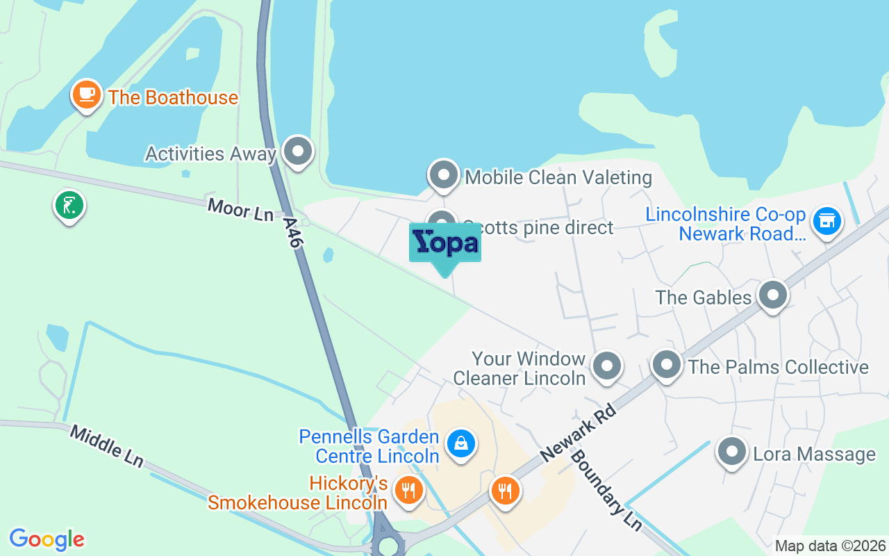 Map showing the location of LN6 9NW